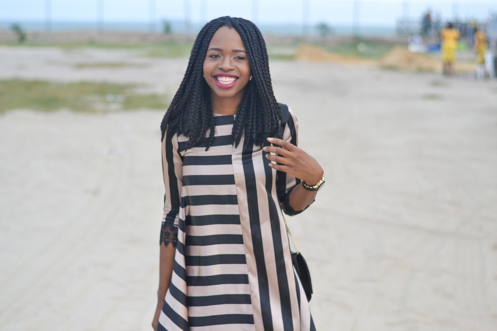 Very sales striped dress